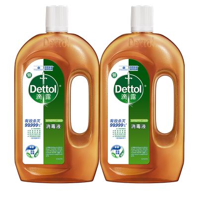 滴露(Dettol)消毒液1.2L*2瓶殺菌除螨 家居室內(nèi) 寵物環(huán)境消毒 兒童寶寶內(nèi)衣 衣物除菌劑