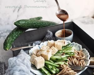 花生醬烤麩蕎麥涼面——素食【健康一鍋端】的做法 步驟7