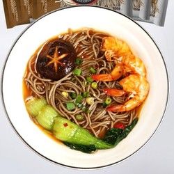 三个樱桃 零脂肪速食荞麦面3袋粗粮挂面整箱面条