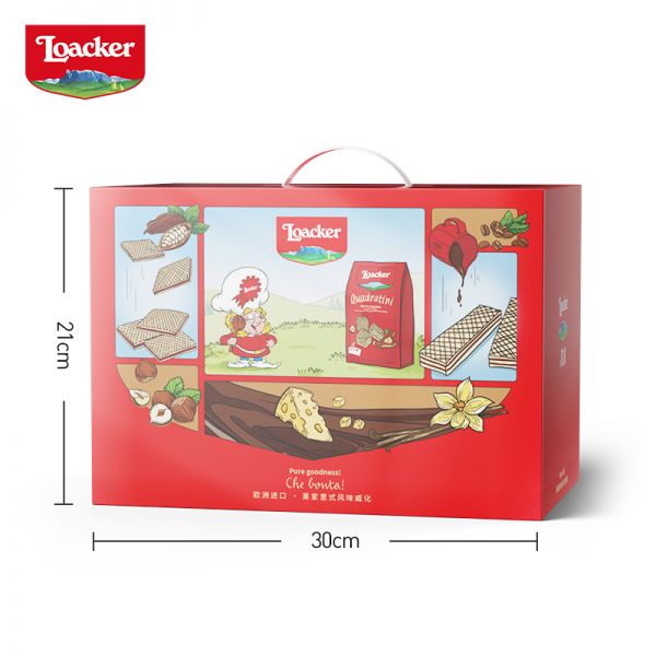 loacker萊家進口威化餅干新年禮盒