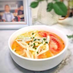 西红柿鸡蛋剪刀面的做法[图]