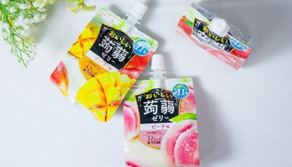 日本零食推荐推介低卡蒟蒻果冻啫喱tarami3包