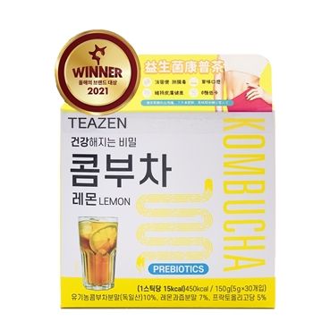 圖片 Teazen 益生菌康普茶(檸檬味) 30包裝