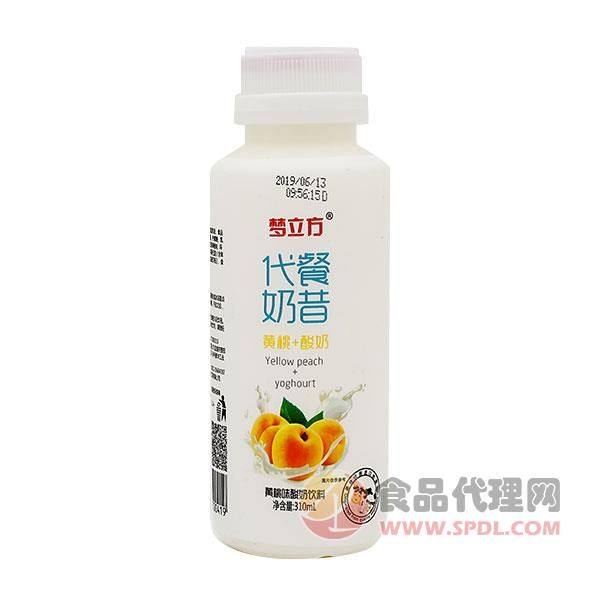 梦立方代餐果昔黄桃味酸奶310ml
