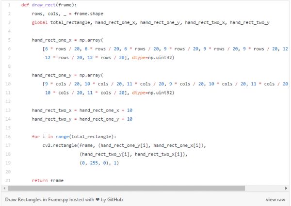 基于 OpenCv 和 Python 的手指识别及追踪