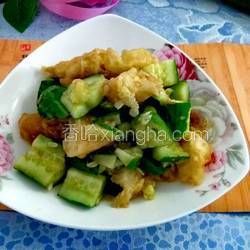 黄瓜拌油条的做法[图]