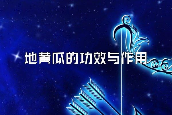 地黃瓜的功效與作用