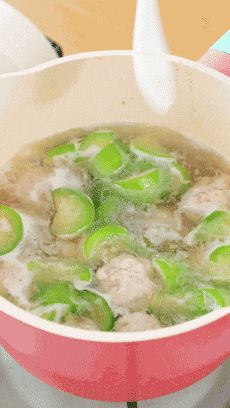 絲瓜肉丸湯【寶寶輔食】的做法 步驟7