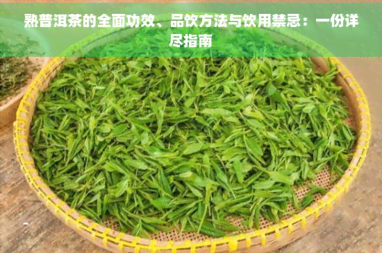 熟普洱茶的全面功效、品飲方法與飲用禁忌：一份詳盡指南