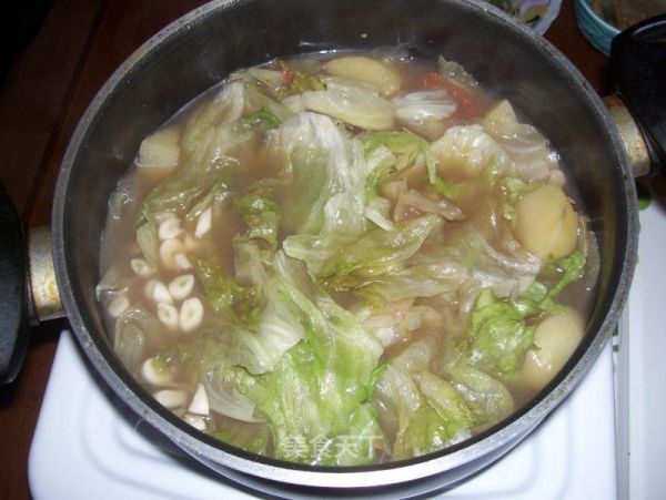 老湯涮生菜的做法
