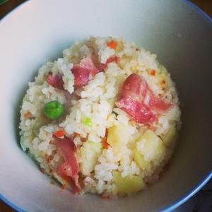 土豆拌飯(電飯煲版)的做法 步驟5