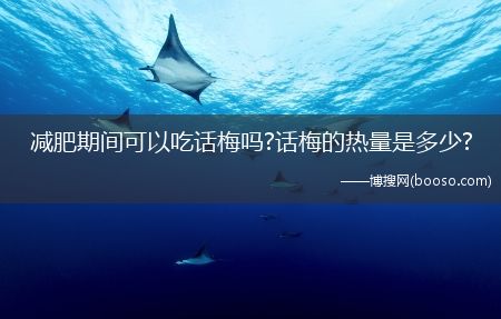 減肥期間可以吃話梅嗎?話梅的熱量是多少?