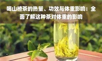 喝山楂茶的熱量、功效與體重影響：全面了解這種茶對體重的影響