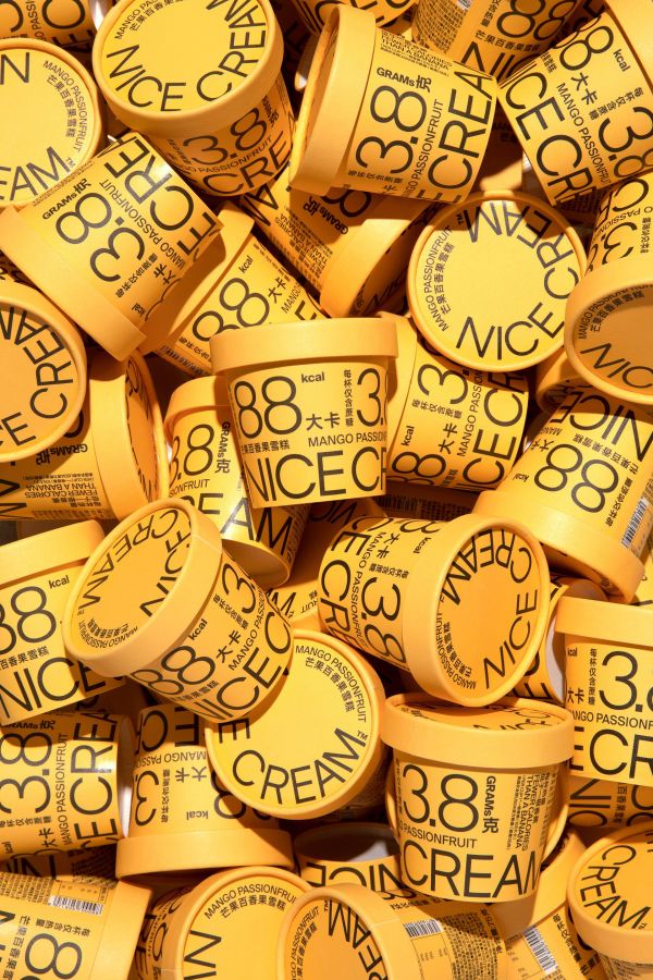 NICE CREAM奈似? 雪糕圖片來源：深圳VI設(shè)計公司橙象設(shè)計官網(wǎng)