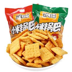 琥珀小米锅巴1000g=40袋零食批发整箱 大包装低价散装小时候的零食90后怀旧 麻辣味2袋1000g