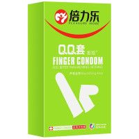倍力乐男女共用手指套超薄款芦荟润滑安全套10只装夫妻房事性生活调情计生器械女性专用避孕套QQ女同拉拉套les成人情趣用品