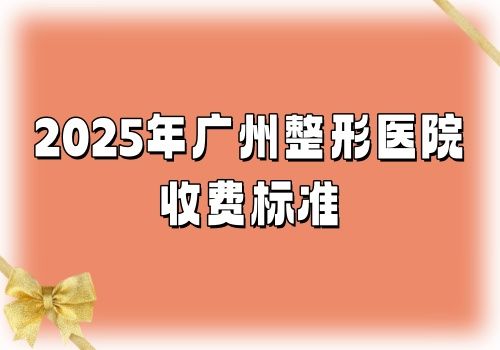 2025年广州整形医院收费标准:包含眼鼻胸|吸脂等项目