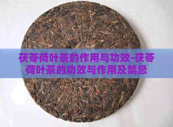 茯苓荷葉茶的作用與功效-茯苓荷葉茶的功效與作用及禁忌
