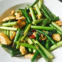 蒜苔炒雞胸肉的做法[圖]
