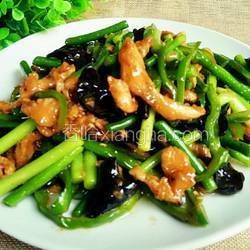 蒜苔炒雞肉的做法[圖]