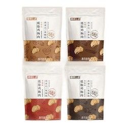 BOOHEE 薄荷健康 低脂雞胸肉高蛋白輕卡雞肉零食健身即食輕食速食肉干食品多口味6袋 3袋+3袋