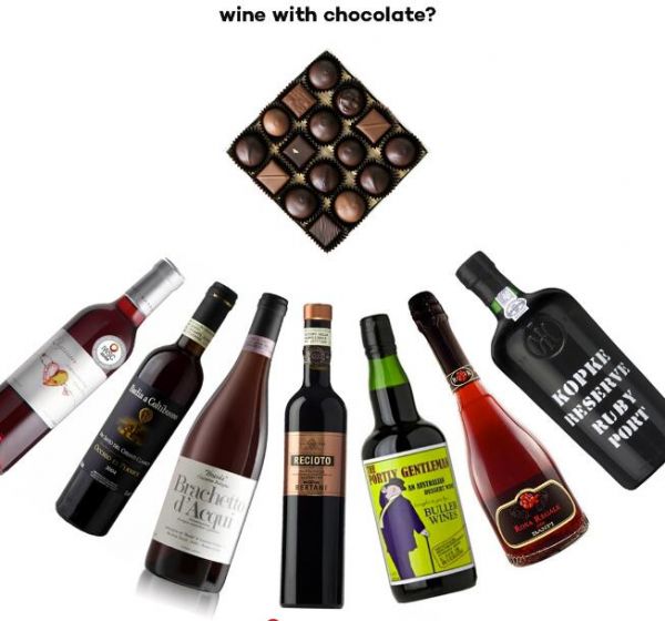 巧克力和什么葡萄酒搭配？