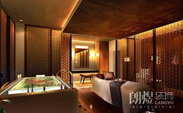 精裝中醫(yī)針灸按摩理療店裝修效果圖