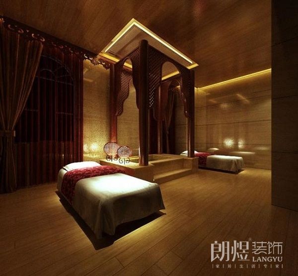 精裝中醫(yī)針灸按摩理療店裝修效果圖