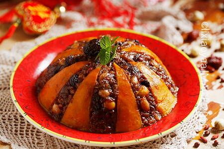 金瓜糯米八宝饭的做法