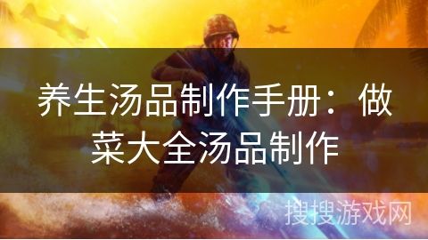 養(yǎng)生湯品制作手冊：做菜大全湯品制作