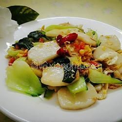 青菜鸡蛋炒年糕的做法[图]