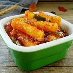 韓國(guó)辣白菜炒年糕的做法[圖]