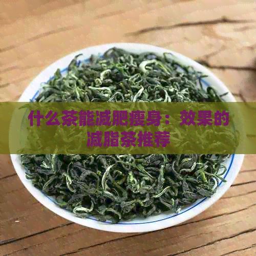 什么茶能減肥瘦身：效果的減脂茶推薦