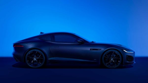 Representation of F-TYPE on blue background