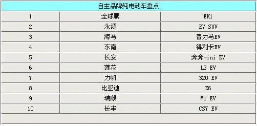 10款自主品牌純電動(dòng)汽車盤點(diǎn) 拒絕汽油