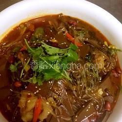 酸菜炖鸭血的做法[图]