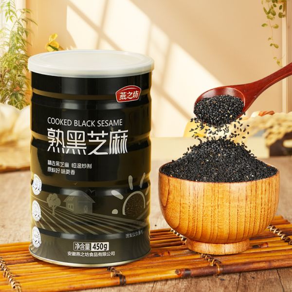 燕之坊熟黑芝麻450g五谷雜糧免洗即食