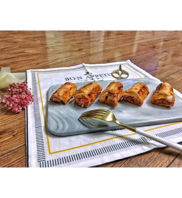 【韩式辣白菜鸡肉卷】