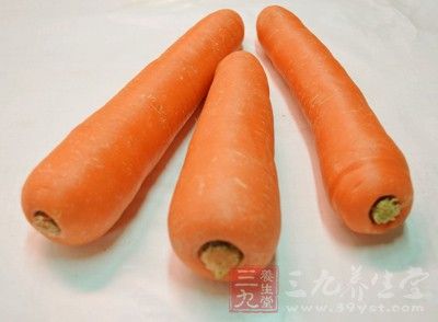 胡蘿卜具有健脾化滯、潤燥明目的作用