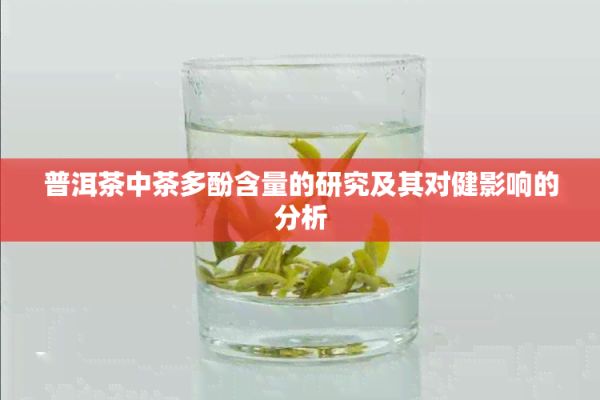 普洱茶中茶多酚含量的研究及其對(duì)健影響的分析