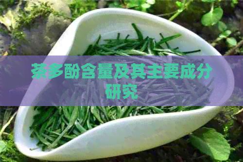 茶多酚含量及其主要成分研究