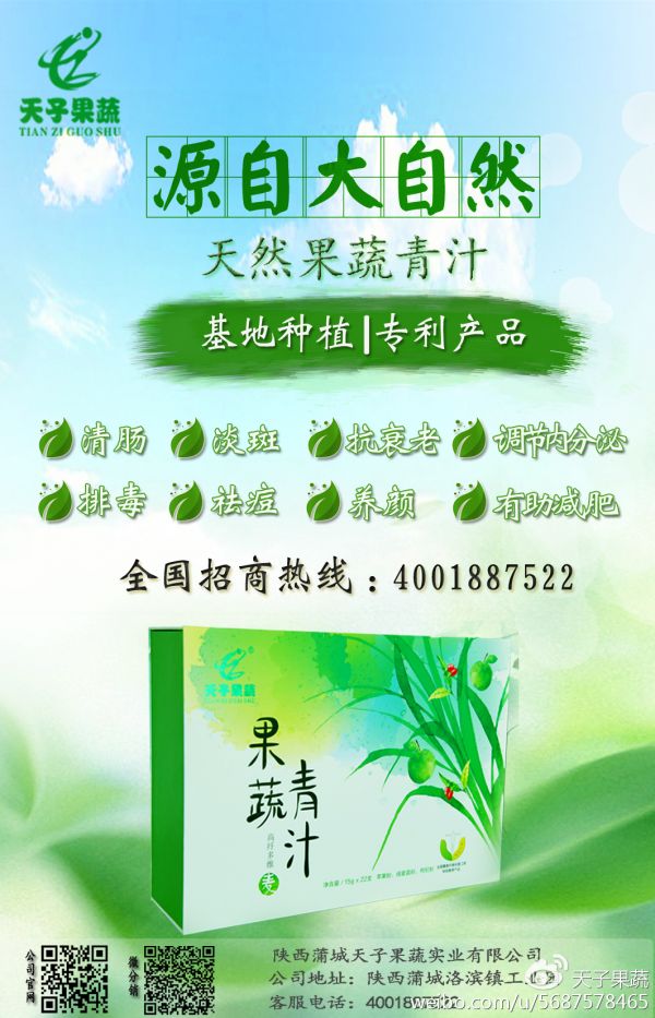 天子果蔬果蔬青汁