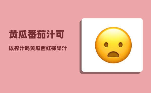 黃瓜番茄汁可以榨汁嗎(黃瓜西紅柿果汁)-圖1