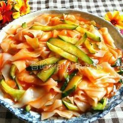 蕃茄醬炒面片的做法[圖]
