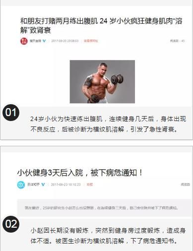 健身不等于健康，别让健身成为你的“悲剧”