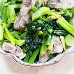 春菜煲排骨的做法[图]