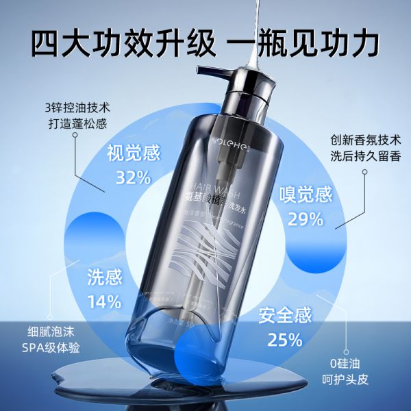 【若安好洗发水17】什么牌子的氨基酸洗发水好用又健康：洗发水男士控油蓬松去屑止痒无硅油洗头膏洗发水沐浴露套装46582