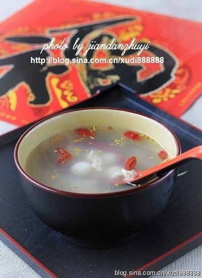 让新年有个好彩头--桂花酒酿小圆子