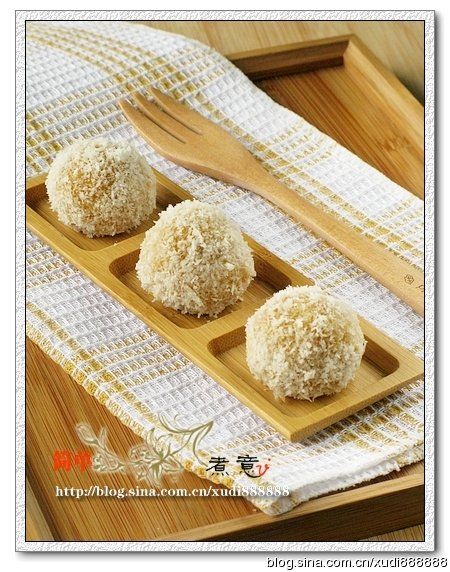 在电视里露过脸的小甜点--椰丝红薯菓子