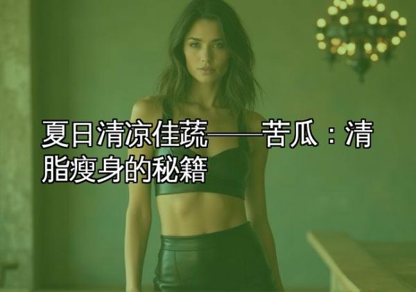 夏日清凉佳蔬——苦瓜：清脂瘦身的秘籍